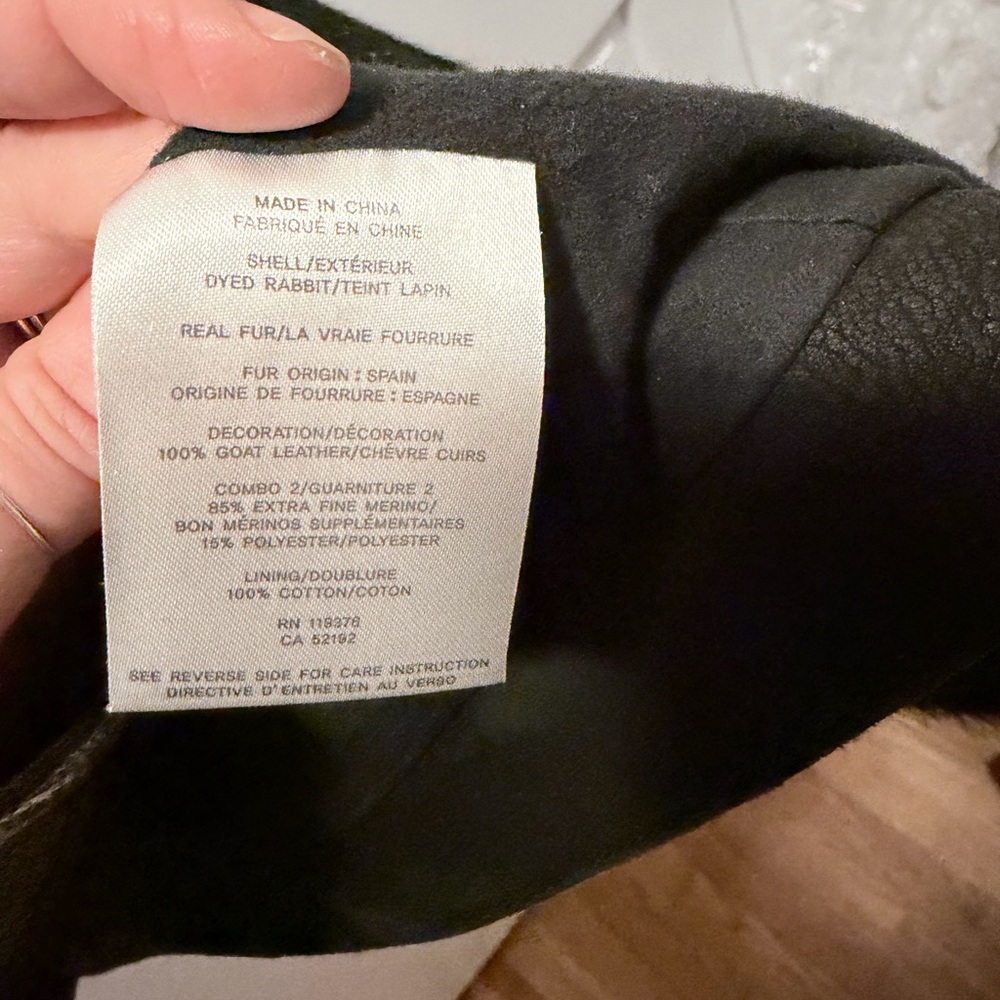 Helmut Lang Black Fur Asymmetrical Coat - Picture 5 of 10